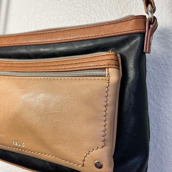 RELIC by FOSSIL Two Tone Brown and Light Brown Color Vegan Leather - Picture 7 of 15